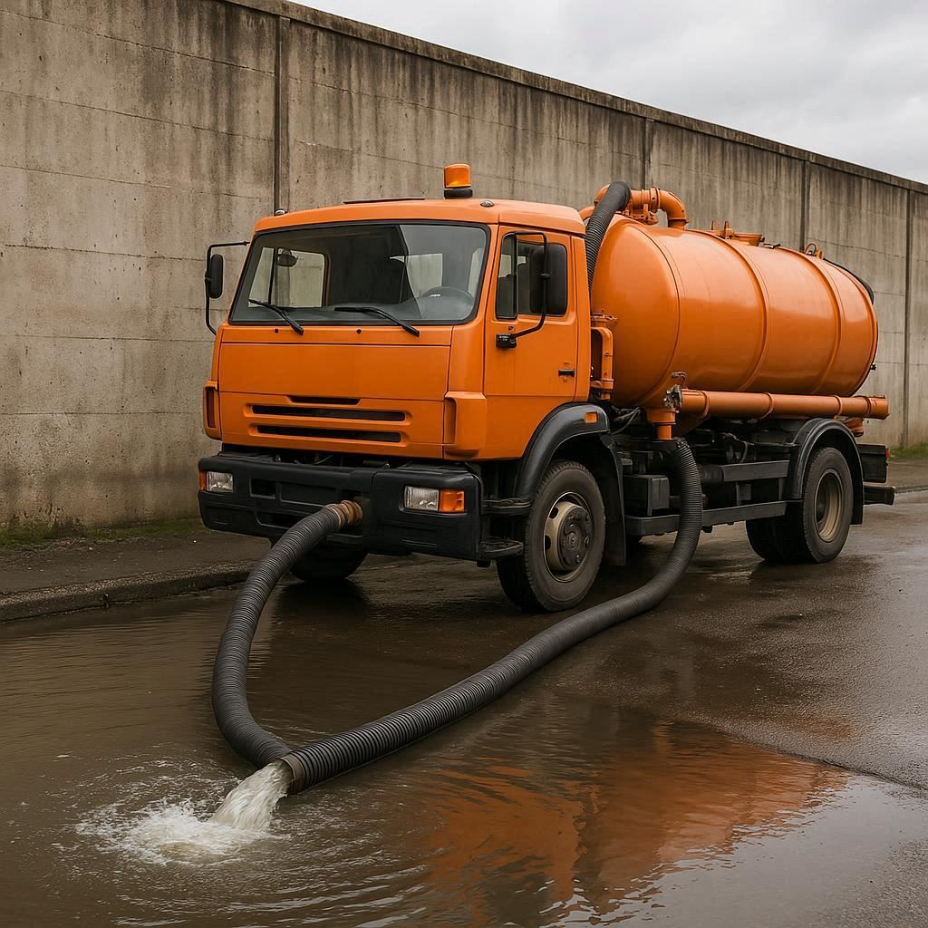 Откачка воды в Долгопрудном
