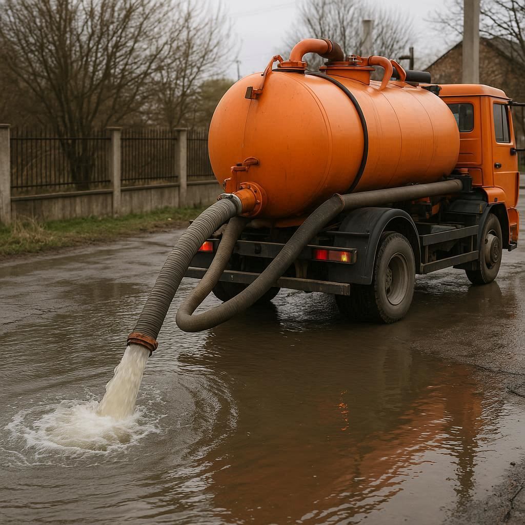 Откачка воды в Долгопрудном